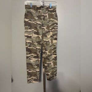 J Crew Cargo Pants Womens 26 Camo Skinny‎ Fit Mid Rise Pockets Cotton